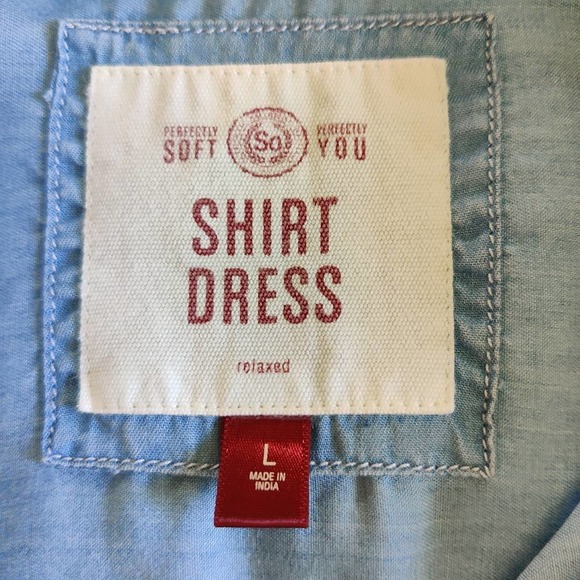 Chambray shirt dress - Picture 9 of 10